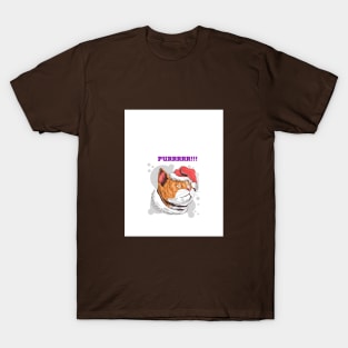 Cat purrr… Santa cat T-Shirt